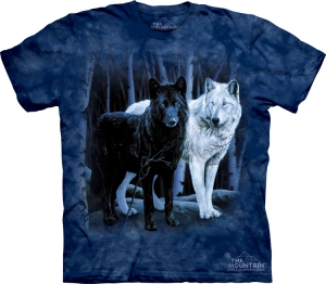 Футболка The Mountain -  Black & White Wolves