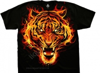 Футболка The Mountain -  Fire tiger | Liquid Blue| Аквамир