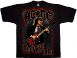 Футболка Liquid Blue - Highway Poster - Ac-Dc Black Athletic T-Shirt