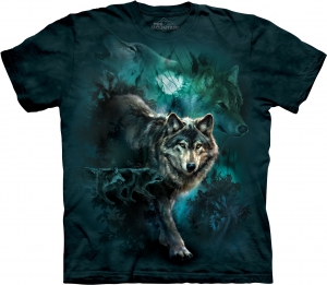 Футболка детская с коротким рукавом Night Wolves Collage - The Mountain