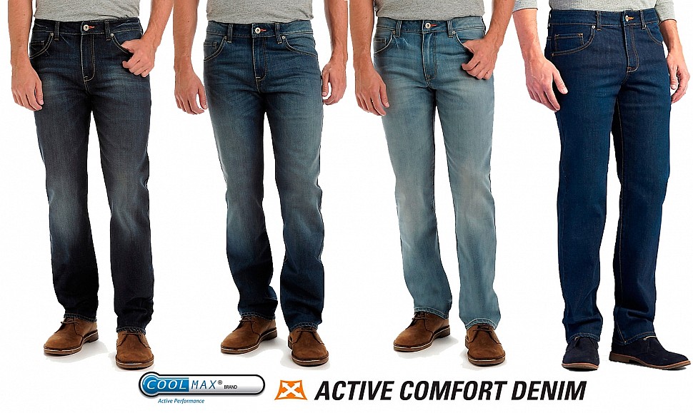 Мужские всесезонные инновационные джинсы с технологией Coolmax® от Lee