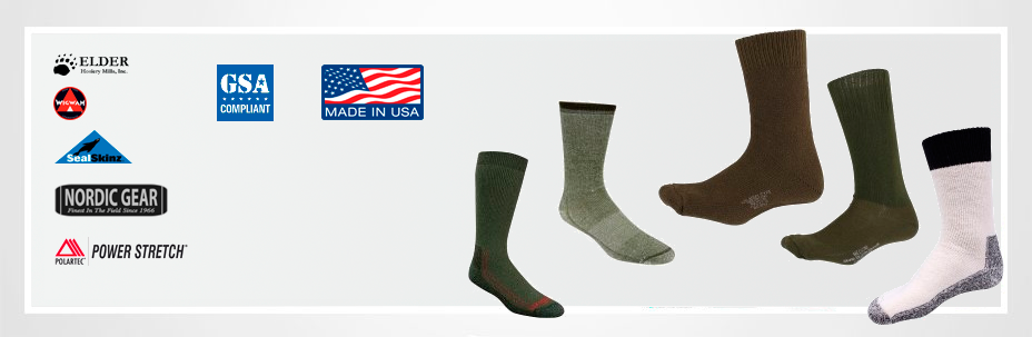 Американские носки с составом ткани 80% хлопок / 20% нейлон