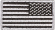 Rothco U.S. Flag Patch - Silver / Reverse (77 x 51 мм) 16666