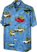 Men's Hawaiian Shirts Allover Prints - 410-3882 Denim