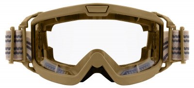 Противоосколочные койотовые баллистические очки прозрачная линза Rothco OTG Ballistic Goggles Clear Lens (ANSI) 1732, фото
