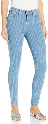 Женские облегающие джинсы с высокой посадкой Levi's Women's 721 High Rise Skinny Jean Sapphire Stripe 188820335, фото