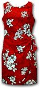 Pacific Legend Hawaiian Sarong Dress - 313-3156 Red