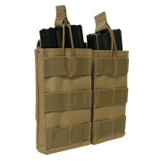 Rothco MOLLE Open Top Double Mag Pouch Coyote Brown 31004