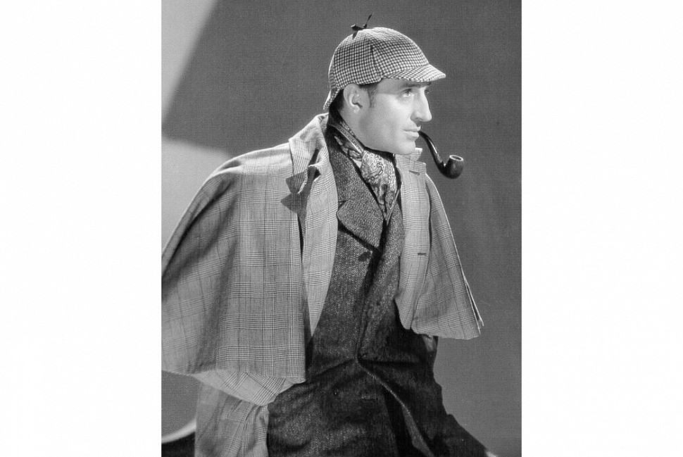 Василий Рэтбоун в роли Шерлока Холмса в легендарном охотнике на оленей. Изображение через basilrathbone.net