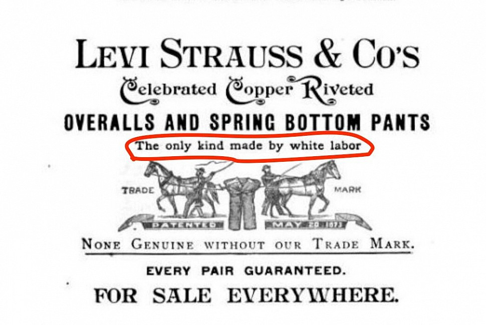 Когда Levi’s был «единственным видом, созданным белыми рабочими»