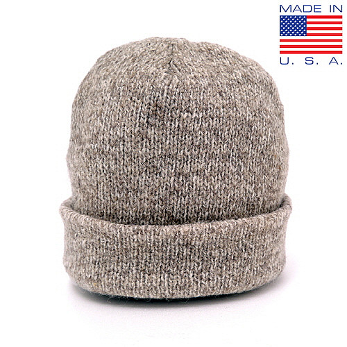  Американская вязаная шерстяная шапка WiscKnit® Ragg Wool Watch Cap Grey 5646