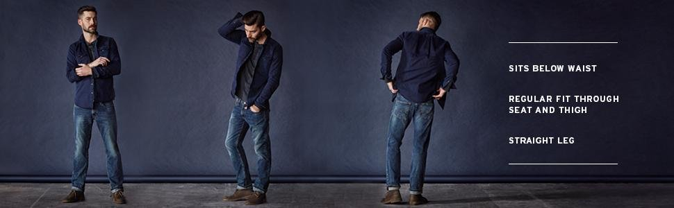 Джинсы мужские Levi's 514® Straight Jeans из тяжелого, предварительно стираного денима