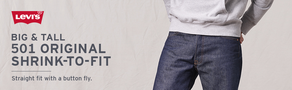 Оригинальные мужские жесткие джинсы Levis 501® Shrink-To-Fit в размере W31 X L32 (под заказ)