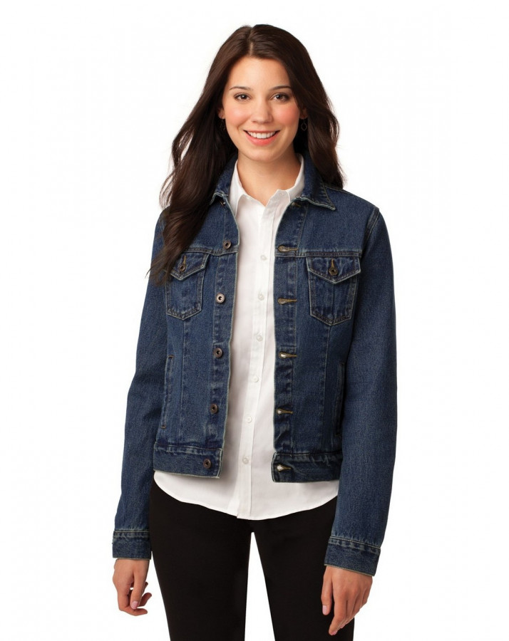 Ladies blue jean jacket best sale