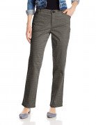 Lee Women's Relaxed Fit All Day Straight Leg Pant Black/White Plaid 4631242