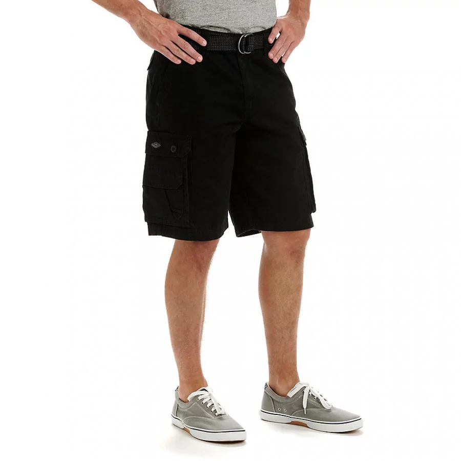 Dungaree cargo shorts