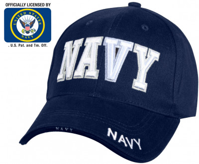 Лицензированная темно-синяя бейсболка Военно-Морского Флота США Rothco Deluxe Navy Low Profile Cap Navy Blue 9393, фото