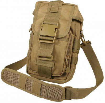 Койотовая тактическая сумка «Флексипак» Rothco Flexipack MOLLE Tactical Shoulder Bag Coyote 8319, фото