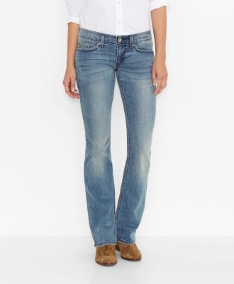 Levis Womens 524 Boot Cut Jeans | Coast Is Clear - 115240089, фото