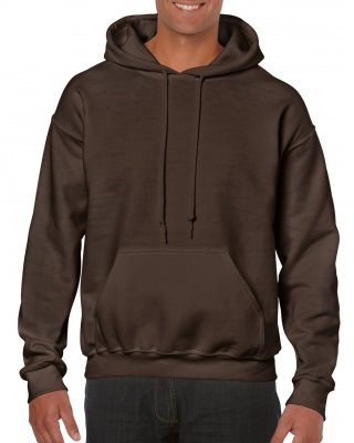 Толстовка Gildan Mens Hooded Sweatshirt Dark Chocolate, фото