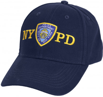 Бейсболка Департамента Полиции Нью Йорка Officially Licensed NYPD Adjustable Cap With Emblem Navy Blue 8272, фото