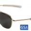 Очки American Optical The Original Pilot Sunglasses 57mm Gold Frame 10700 - AO® The ORIGINAL Pilot Sunglasses 57mm - Gold Frame # 10700