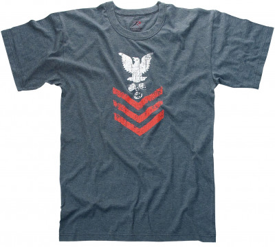 Футболка Rothco Vintage ''Naval Rank Insignia'' T-Shirt 66640, фото
