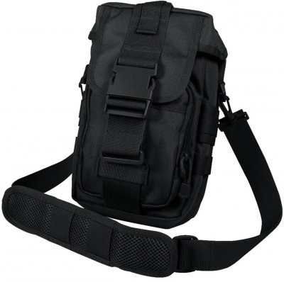 Черная тактическая сумка «Флексипак» Rothco Flexipack MOLLE Tactical Shoulder Bag Black 8320, фото