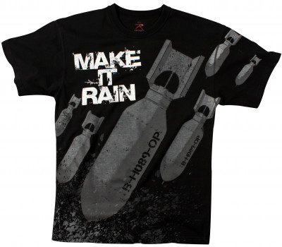 Футболка винтажная Rothco Make It Rain Bombs T-shirt 66380, фото