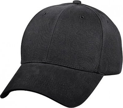 Бейсболка черная хлопковая Rothco Supreme Solid Color Low Profile Cap Black 8283, фото