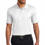 Потоотводящая мужская белая футболка поло с жаккардовой текстурой Port Authority - Классическая жаккардовая белая футболка поло Port Authority Men's Performance Fine Jacquard Polo White