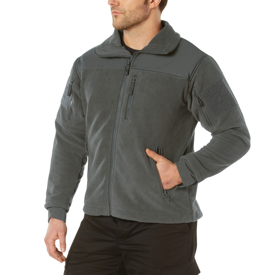 Rothco Spec Ops Tactical Fleece Jacket Charcoal Grey 96695