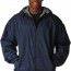 Куртка ветровка темно-синяя с флисом Rothco Fleece-Lined Reversible Hooded Jacket Navy Blue 8263 - Куртка ветровка Rothco Fleece-Lined Reversible Hooded Jacket Navy Blue - 8263