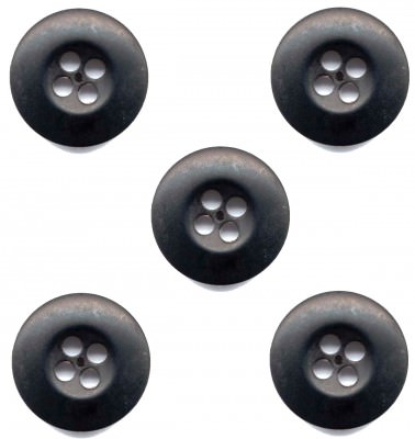 Черные пуговицы для военной одежды образца НАТО BDU Buttons (100 шт) Black 205, фото