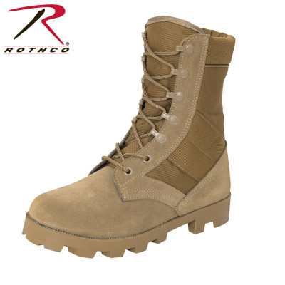 Ботинки-берцы койотовые подошва панама Rothco GI Type Speedlace Jungle Boot 8" Coyote Brown 5741, фото