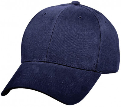 Бейсболка темно-синяя Rothco Supreme Solid Color Low Profile Cap Navy Blue 8286, фото