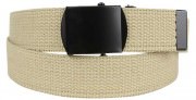 Rothco Military Web Belts w/ Black Buckle Khaki 4294