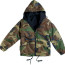 Куртка ветровка с флисом лесной камуфляж Rothco Fleece-Lined Reversible Hooded Jacket Woodland Camo 8463 - Куртка ветровка с флисом лесной камуфляж Rothco Fleece-Lined Reversible Hooded Jacket Woodland Camo 8463