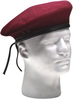 Берет шерстяной бордовый армейский Rothco G.I. Style Beret Maroon 4909, фото