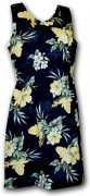 Pacific Legend Hawaiian Short Tank Dress - 315-3359 Black