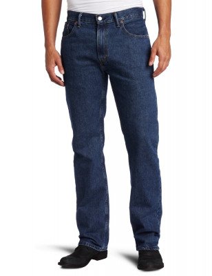 Скидка на мужские джинсы Levi's Men's 505 Regular Fit Jean Dark Stonewash 005054886, фото