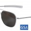 Американские очки пилотов в матовой оправе American Optical The Original Pilot Sunglasses 52mm Matte Frame 10701 - AO® The ORIGINAL Pilot Sunglasses 52mm - Matte Frame # 10701