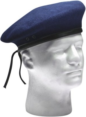 Армейский темно-синий шерстяной берет Rothco G.I. Style Beret Navy Blue 4916, фото