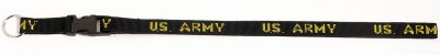 Ремешок для ключей Neck Strap Key Ring - Black (U.S. ARMY) - 2701, фото