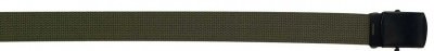 Ремень оливковый брючный хлопковый Rothco Military Web Belts w/ Black Buckle Olive 4294, фото