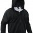 Черная толстовка с утепляющим подкладом Rothco Thermal Lined Hooded Sweatshirt Black 6260 - Черная толстовка с утепляющим подкладом Rothco Thermal Lined Hooded Sweatshirt Black 6260