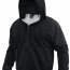 Черная толстовка с утепляющим подкладом Rothco Thermal Lined Hooded Sweatshirt Black 6260 - Черная толстовка с утепляющим подкладом Rothco Thermal Lined Hooded Sweatshirt Black 6260