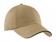 Port Authority Sandwich Bill Cap Khaki/ Blue