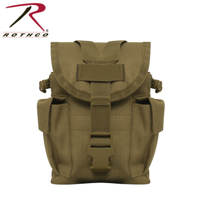 Подсумок грузовый для фляги койотовый Rothco MOLLE II Canteen / Utility Pouch Coyote Brown 3145, фото