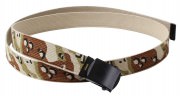 Rothco Camo Reversible Web Belt 6-Color Desert Camo/Tan 4282